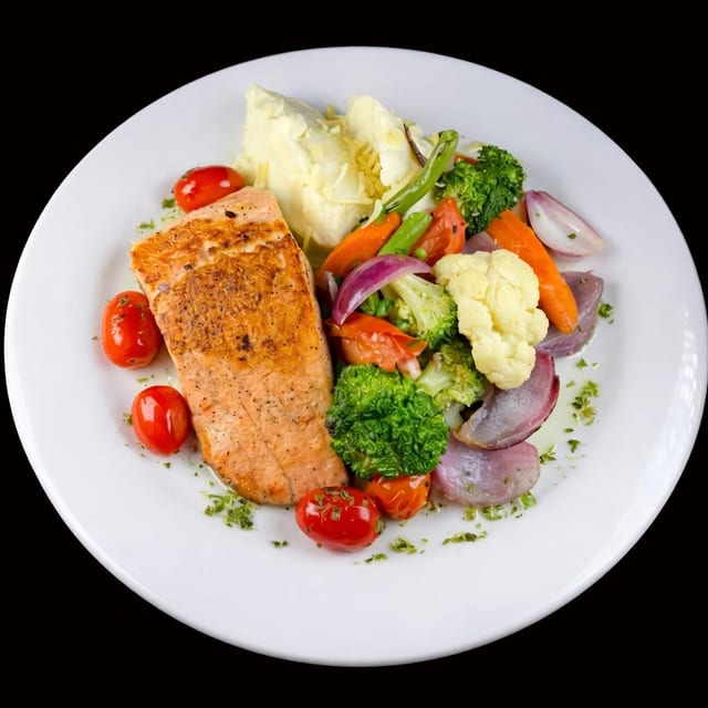 Grilled Salmon.