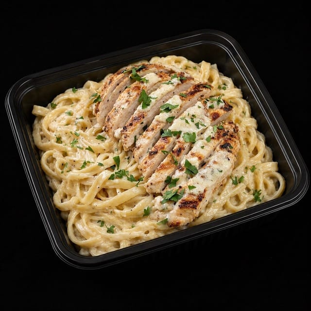 Chicken Alfredo.