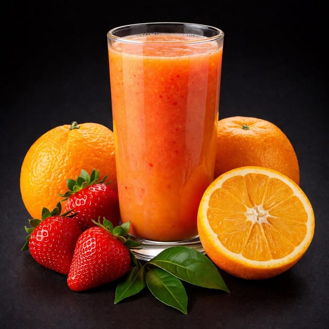 Orange Strawberry Juice.
